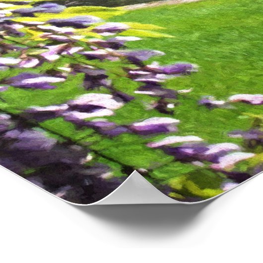 See und Brunnen bei RHS Wisley Poster (Ecke)