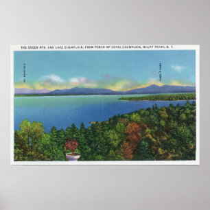 See und Grüne Berge Poster