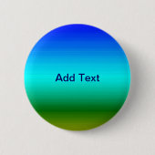 See und Himmel Blau und Grün Button (Vorderseite)