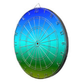 See und Himmel Blau und Grün Dartscheibe (Vorderseite rechts)