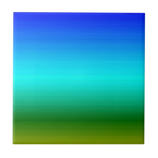 See und Himmel Blau und Grün Fliese (Vorderseite)