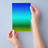 See und Himmel Blau und Grün Flyer (Handgriff)