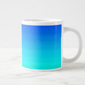 See und Himmel Blau und Grün Jumbo-Tasse (Rechts)
