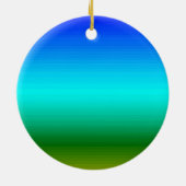 See und Himmel Blau und Grün Keramikornament (Hinten)