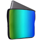 See und Himmel Blau und Grün Laptopschutzhülle (Vorne Rechts)