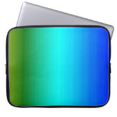 See und Himmel Blau und Grün Laptopschutzhülle (Vorderseite)