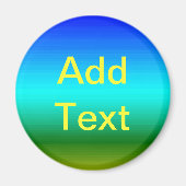 See und Himmel Blau und Grün Magnet (Vorne)