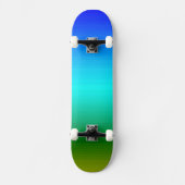 See und Himmel Blau und Grün Skateboard (Vorderseite)