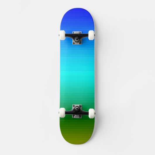 See und Himmel Blau und Grün Skateboard (Vorderseite)