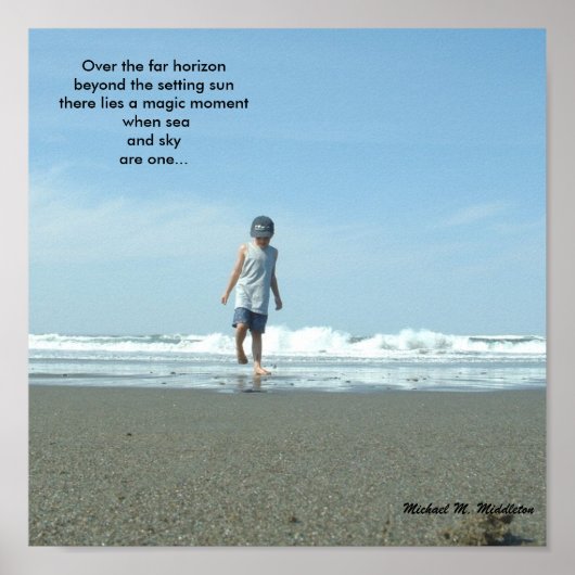 See und Himmel Poster (Vorne)