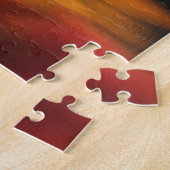 See und Hütte mit Herbstbäumen Puzzle (Seite)