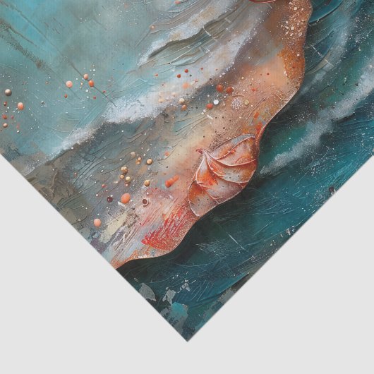 SEE- UND MUSCHELN-DECOUPAGE-TISSUPAPIER SEIDENPAPIER (Ausschnitt)