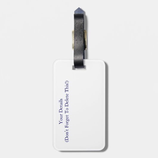 SEE UND ROCKEN GEPÄCKANHÄNGER (Rückseite vertikal)