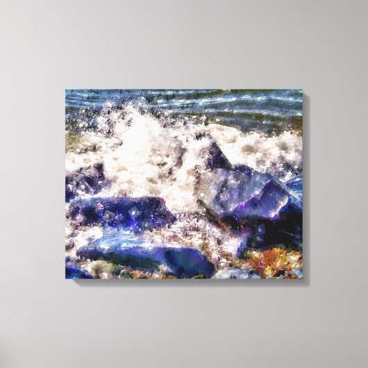 SEE UND ROCKEN LEINWANDDRUCK (Vorderseite)