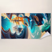 See- und Sandhochschiffe Strandtuch (Vorderseite)