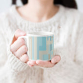 See- und Sandtöne abstrakte Muster Espresso Tasse