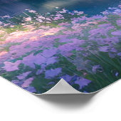 See und Snowy Mountains Poster (Ecke)