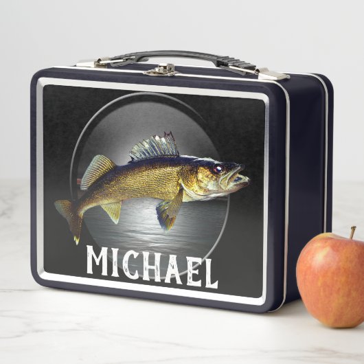 See und Walleye Pike Metall Brotdose (Beispiel)