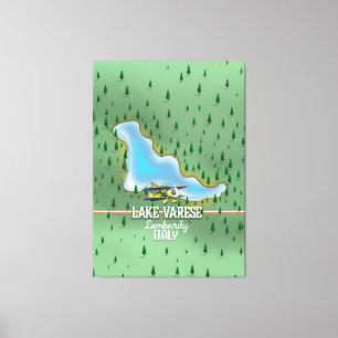 See Varese, Lombardei, Italien Reiseplakat Leinwanddruck