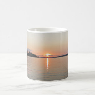 See-Vermilion Sonnenuntergang-Blau-Rose Kaffeetasse