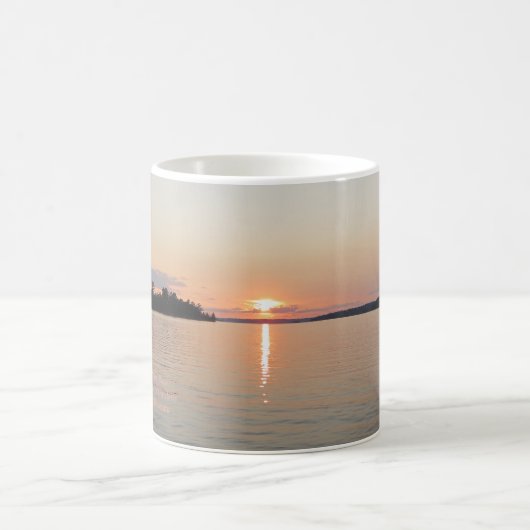 See-Vermilion Sonnenuntergang-Blau-Rose Kaffeetasse (Mittel)