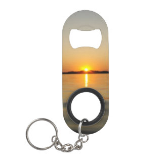 See-Vermilion vulkanischer Sonnenuntergang Mini Flaschenöffner