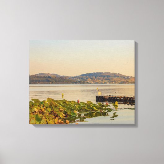See Viverone, Italien auf Leinwand (Vorderseite)