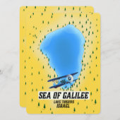 See von Galiläa Israel Kartenplakat (Vorne/Hinten)