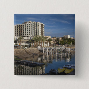 See von Galiläa-See Tiberias, Morgengrauen Button