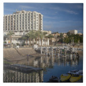 See von Galilee-See Tiberias, Morgengrauen Fliese (Vorderseite)