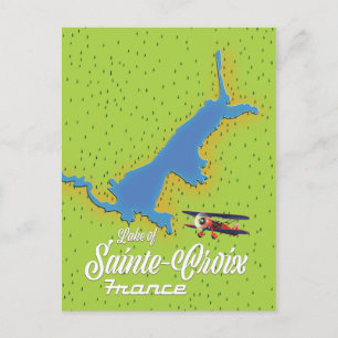 See von Sainte-Croix Frankreich Reisekarte Postkarte