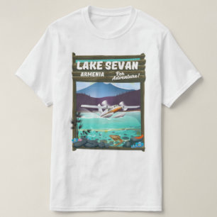 See von Sevan Armenien vintage Reiseposter T-Shirt