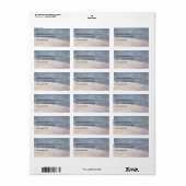 See Wasser ein Holzsteg Adressaufkleber (Vorne)