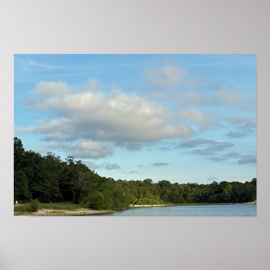 See-Wasserlandschaft-Poster Poster (Vorne)