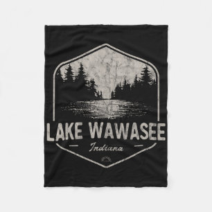 See Wawasee Indiana Outdoors Vintage  Fleecedecke