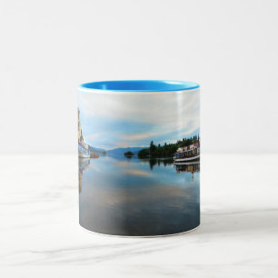 SEE WINDEMERE, DER SEE-BEZIRK, ENGLAND, ZWEIFARBIGE TASSE