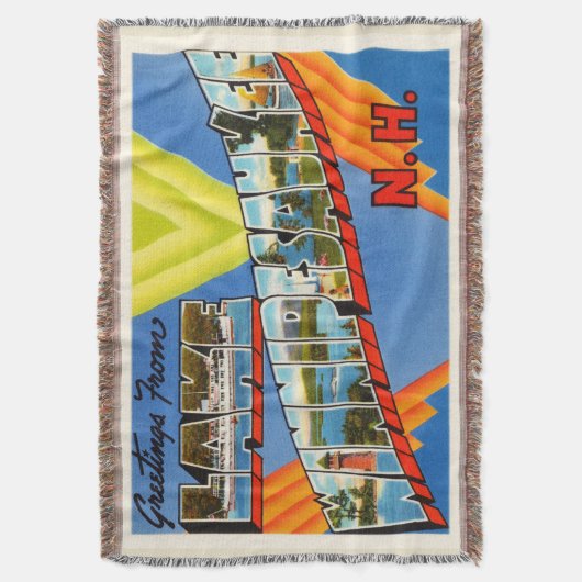 See Winnipesaukee #2 alte Reise New Hampshire-NH Decke (Vorderseite Vertikal)