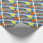 See Winnipesaukee #2 alte Reise New Hampshire-NH Geschenkpapier (Ecke)