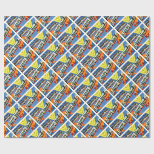 See Winnipesaukee #2 alte Reise New Hampshire-NH Geschenkpapier (Flach)