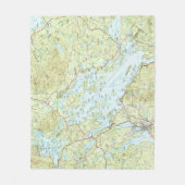 See Winnipesaukee Map (1986) Fleecedecke (Vorderseite)