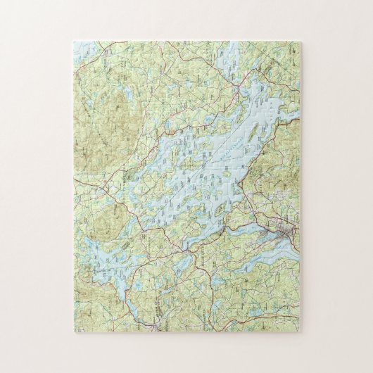 See Winnipesaukee Map (1986) Puzzle (Vertikal)