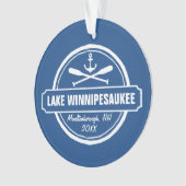 See Winnipesaukee NH kundenspezifische Stadt, Ornament (Vorderseite)