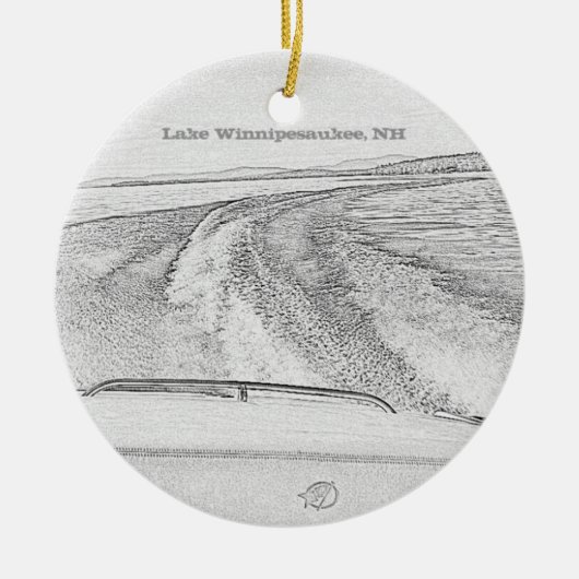 See Winnipesaukee Verzierung Keramikornament (Vorne)