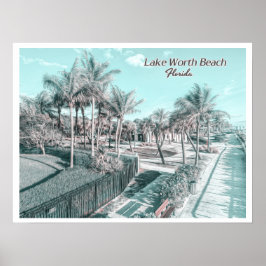 SEE WORTH BEACH - PALM BEACH FLORIDA POSTER