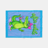 See Ya Gator After While Crocodile Lustiger Alliga Fleecedecke (Vorderseite (Horizontal))