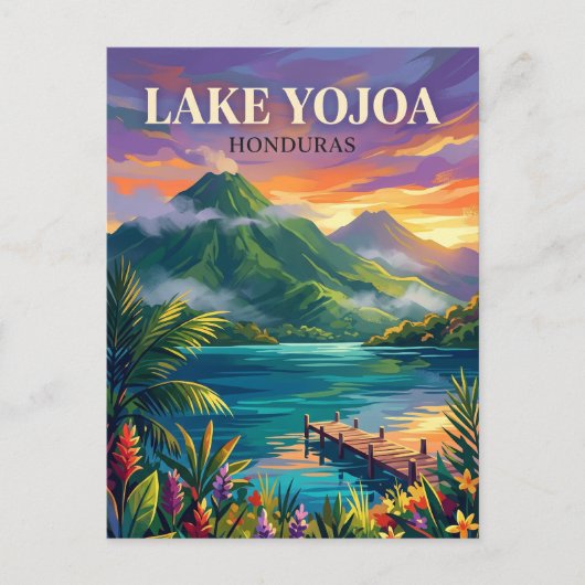 See Yojoa Honduras Postkarte (Vorderseite)
