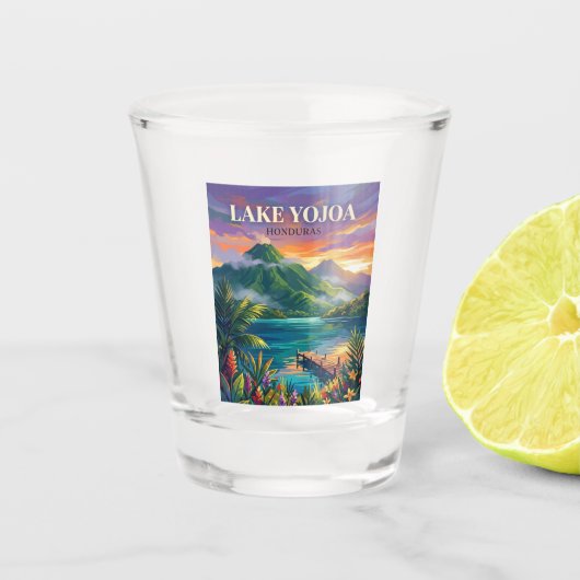 See Yojoa Honduras Schnapsglas (Vorderseite)