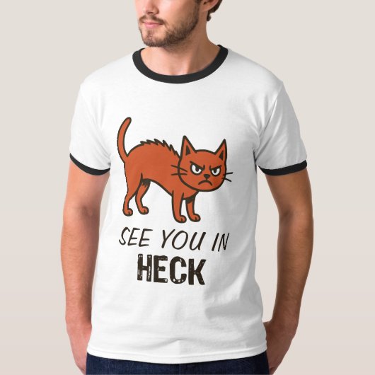 See you in heck cat T-Shirt (Vorderseite)