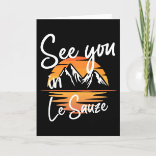 See You In Le Sauze Frankreich Wandervakation Ski  Karte