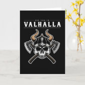See You In Valhalla Vikings Nordic Karte (Gelbe Blume)